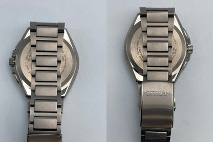 CITIZEN ATTESA エコドライブ クオーツ 電波時計 腕時計 CB5040-80A 中古　 シチズン アテッサ E660 S118298 メンズ ホワイト カレンダー 24