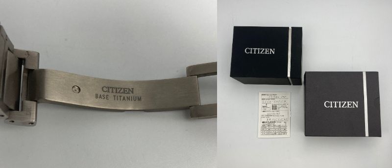 CITIZEN ATTESA エコドライブ クオーツ 電波時計 腕時計 CB5040-80A 中古　 シチズン アテッサ E660 S118298 メンズ ホワイト カレンダー 24