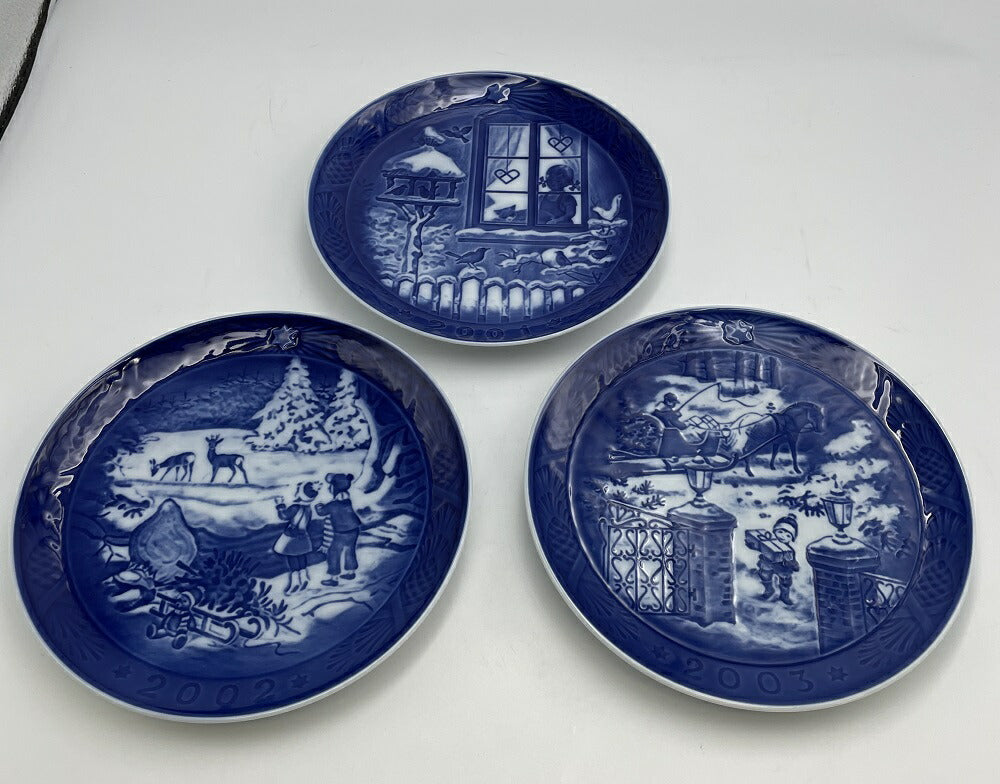 Royal Copenhagen イヤープレート 2001 2002 2003 2006 2008 中古  ロイヤルコペンハーゲン セット 皿 洋食器 インテリア 飾り皿