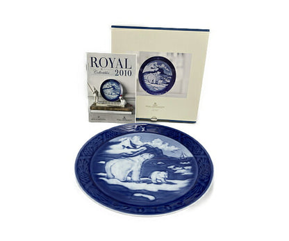 Royal Copenhagen イヤープレート 2010 中古  ロイヤルコペンハーゲン 皿 インテリア 飾り皿 洋食器 シロクマ