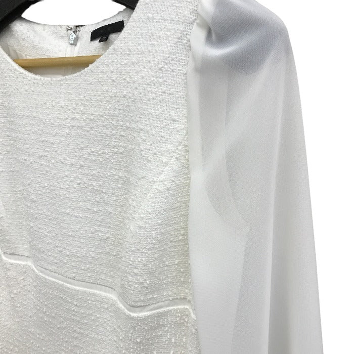 to be chic トゥービーシック ツイードワンピース W5J21-674-02 レディース 40 ホワイト 中古 1
