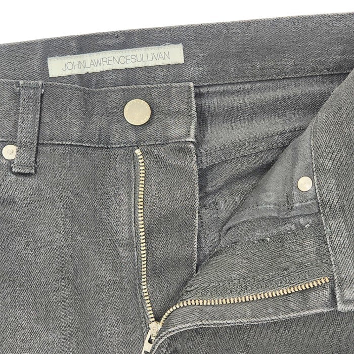 JOHNLAWRENCESULLIVAN テーパードリジットデニム パンツ JLS-02-07 メンズ ブラック 35 中古 3