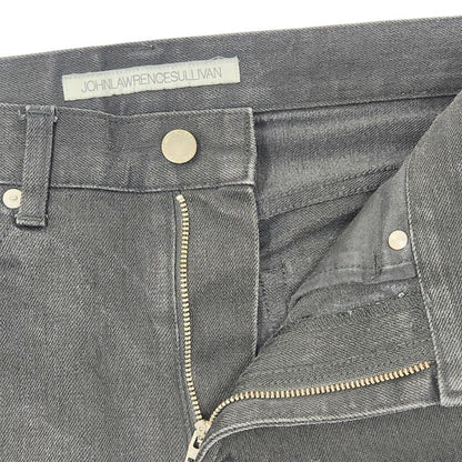 JOHNLAWRENCESULLIVAN テーパードリジットデニム パンツ JLS-02-07 メンズ ブラック 35 中古 3
