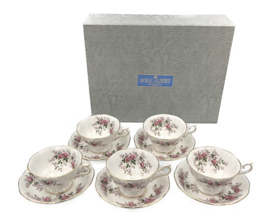 Royal Albert ロイヤルアルバート ラベンダーローズ カップ＆ソーサー 5客セット 中古 1