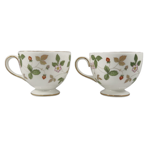 WEDGWOOD ウェッジウッド ワイルドストロベリー カップ＆ソーサー ペア 2客セット 中古 1