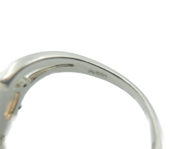 Pｔ900 ダイヤモンド 0.01ｃt 天然 オパール リング 11号 中古 1