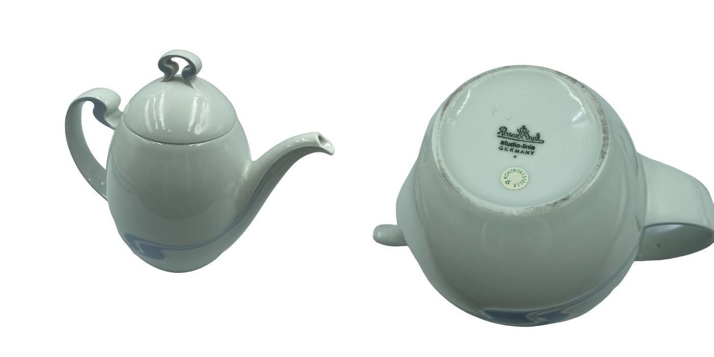 Rosenthal ローゼンタールスタジオライン ティーポット＋オーバル皿 中古 1
