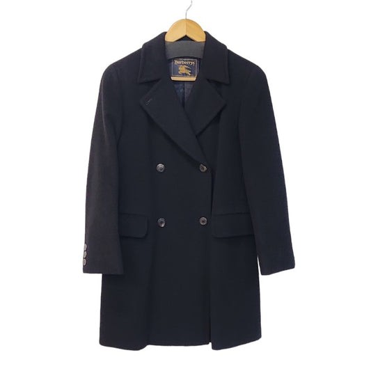 Burberrys バーバリーズ カシミヤ 羊毛 ダブルチェスターコート FNA94-926 レディース 38 ブラック 中古 3