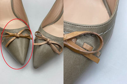 GIORGIO ARMANI ジョルジオアルマーニ CEMENTO NUDO レザー パンプス 中古 4