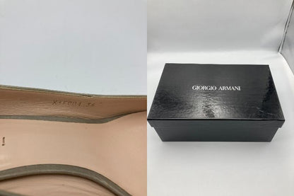 GIORGIO ARMANI ジョルジオアルマーニ CEMENTO NUDO レザー パンプス 中古 4