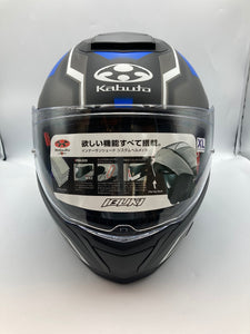 オージーケーカブト(OGK KABUTO)バイクヘルメット システム IBUKI DARK(ダーク) フラットブラックブルー (サイズ:XL) 571290 中古 4