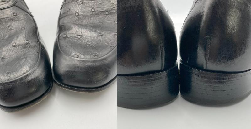 BALLY バリー オーストリッチ ローファー メンズ ブラック 中古 4