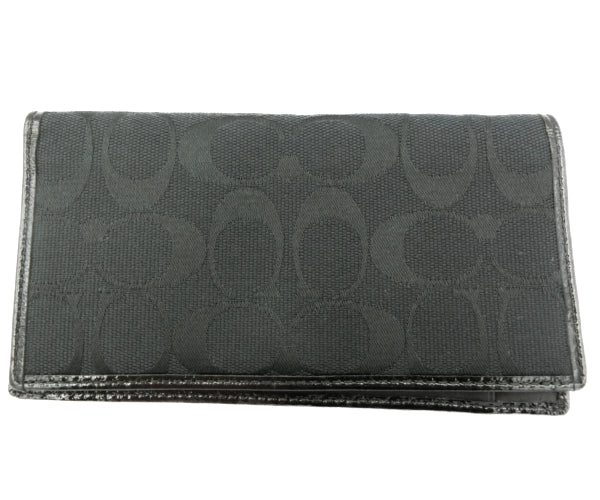 COACH/コーチ シグネチャー キャンバス 二つ折り 長札入れ 中古 1