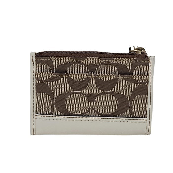 COACH コーチ シグネチャー キーリング付 コインケース 41568 ブラウン 中古 3