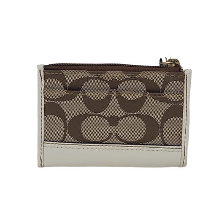 COACH コーチ シグネチャー キーリング付 コインケース 41568 ブラウン 中古 3