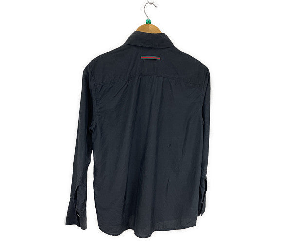GUCCI グッチ シルク 長袖 シャツ 38 中古 1