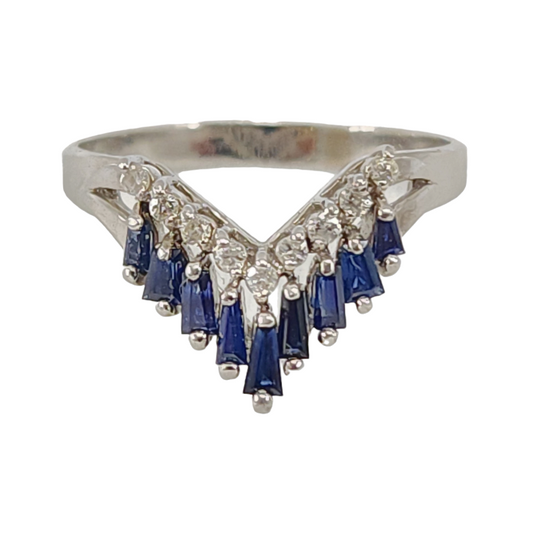 Pt900 青石 リング 16.5号 中古 1