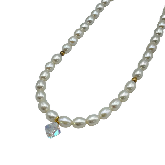 シルバー925 淡水パール ネックレス 中古 4