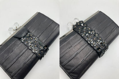 ANTEPRIMA アンテプリマ レザー ガマ口 花柄 クラッチバッグ 中古 4