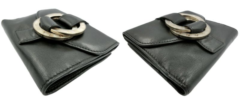 ＢＶＬＧＡＲＩ/ブルガリ ブルガリブルガリ レザー Wホック財布 中古 1