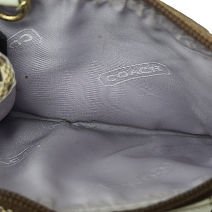 COACH コーチ シグネチャー キーリング付 コインケース 41568 ブラウン 中古 3