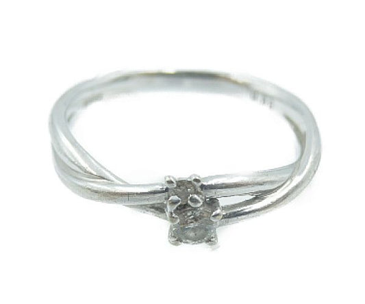 K18WG ダイヤ 0.08ct リング 10号 中古 1