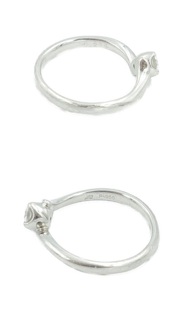 4℃ ヨンドシー pt950 ダイヤ 0.225ct リング 10号 中古 1