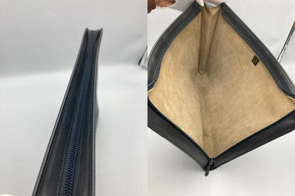 dunhill ダンヒル レザー クラッチバッグ 書類ケース メンズ ブラック 中古 4