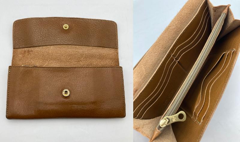 IL BISONTE イルビゾンテ レザー ２つ折り長財布 中古 4