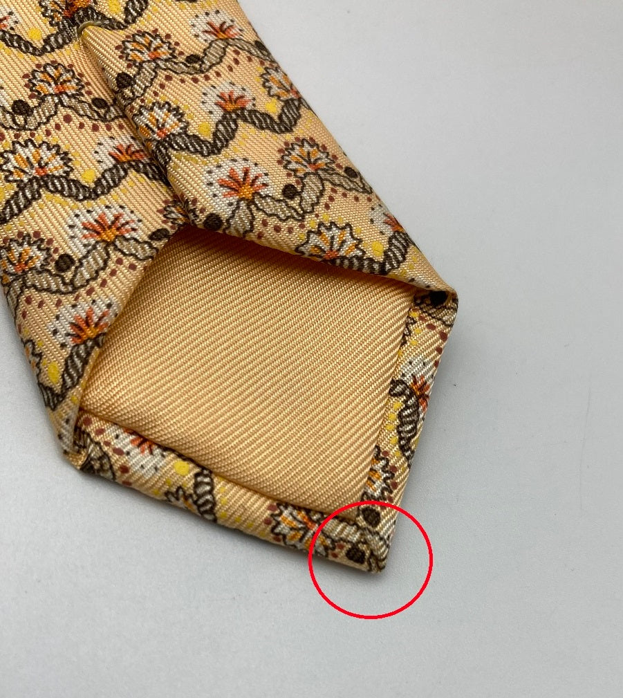 HERMES エルメス 花柄 シルクネクタイ 中古 4