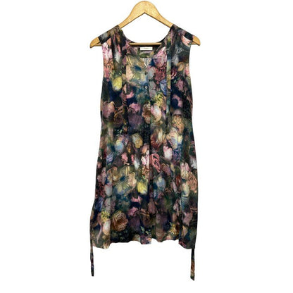 Paul Smith ノースリーブ 花柄 ブラウス ワンピース レディース M マルチカラー PS.SA.0610 ポールスミス フラワー 春 夏 かわいい 中古 W４