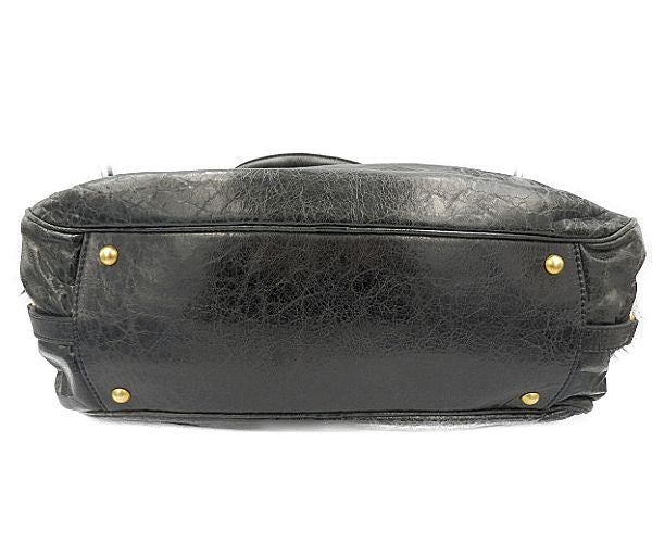 miu miu ミュウミュウ ラムスキン 2way ハンドバッグ 中古 1