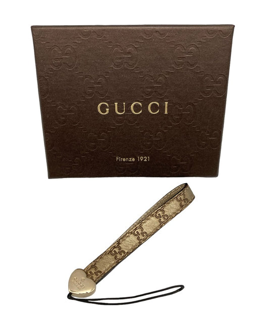 GUCCI グッチ マイクログッチシマ ハート 携帯ストラップ 282562 中古 4
