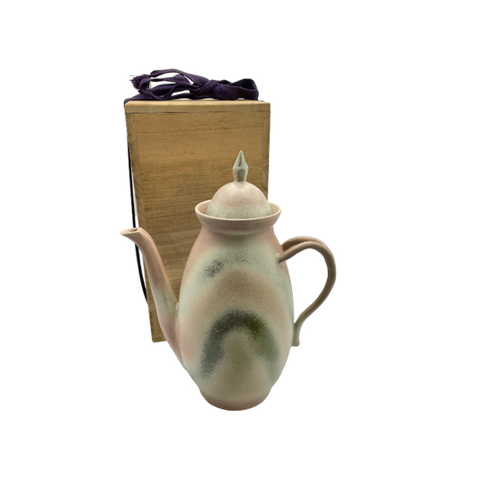 竹内真三郎 水注 ポット 釉彩 中古 4
