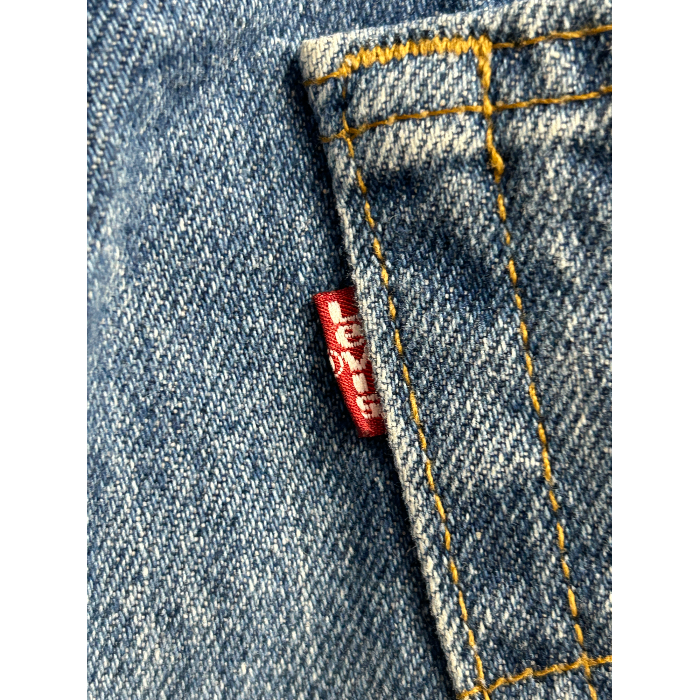 Levi's リーバイス ストレート デニム 510-0217 ジーンズ メンズ レディース ブルー W32 L34 中古 W4