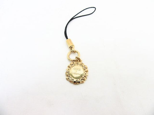 DOLCE & GABBANA/ドルチェ＆ガッバーナ ロゴエンブレム携帯ストラップ 中古 1
