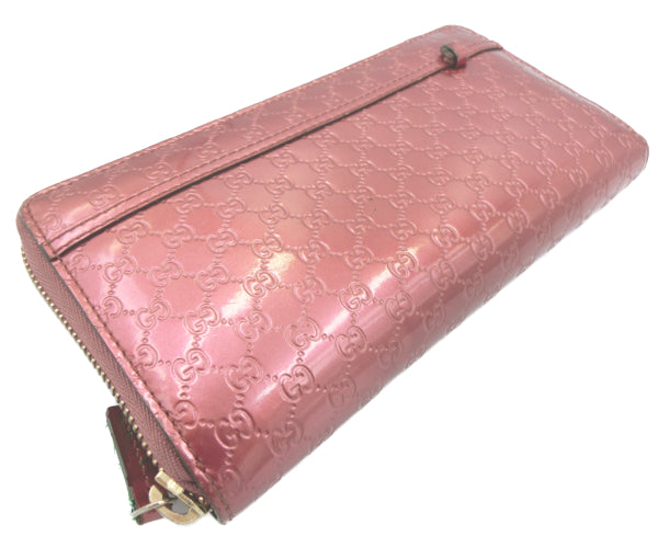 GUCCI グッチ マイクロGG ラウンドファスナー 長財布 中古 1