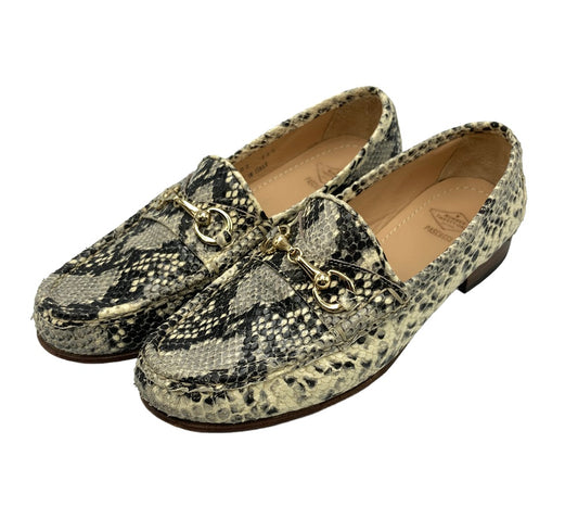 PACCUCCI パスクッチ パイソン柄 ビットローファー レディース 中古 4