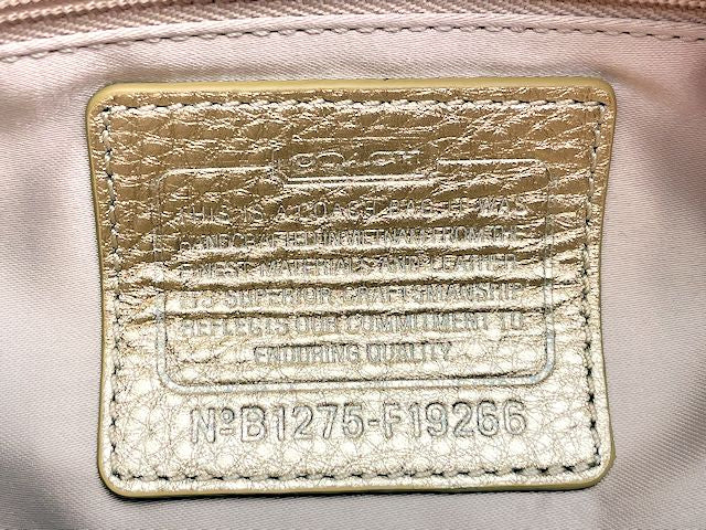 COACH コーチ ペネロピリネン シグネチャー トートバッグ 中古 1