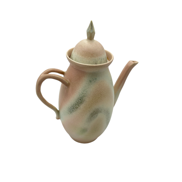 竹内真三郎 水注 ポット 釉彩 中古 4