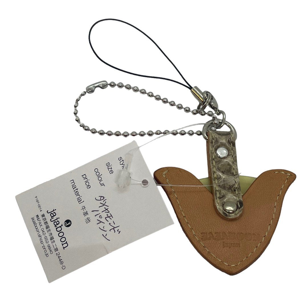 未使用品 JAJABOON ジャジャブーン ピックケース キーホルダー ダイヤモンドパイソン 中古 IT1