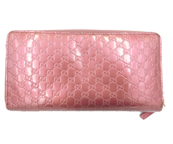 GUCCI グッチ マイクロGG ラウンドファスナー 長財布 中古 1