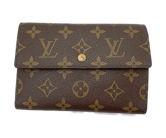 LOUIS VUITTON ルイヴィトン モノグラム ポルトトレゾール エテュイ シェキエ M61200 中古 送料無料 中古 1