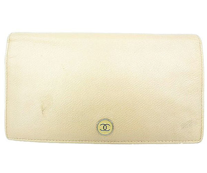 CHANEL シャネル ココボタン 二つ折り長財布 中古 1