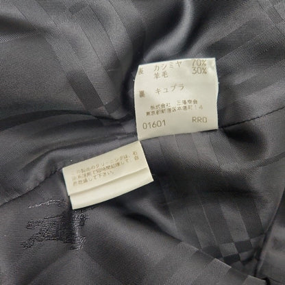 Burberrys バーバリーズ カシミヤ 羊毛 ダブルチェスターコート FNA94-926 レディース 38 ブラック 中古 3