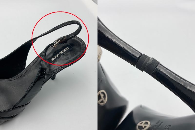 GIORGIO ARMANI ジョルジオアルマーニ  バックストラップ パンプス 中古 4