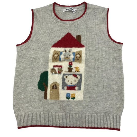 familiar ファミリア ウール混 ベスト 100 中古 1