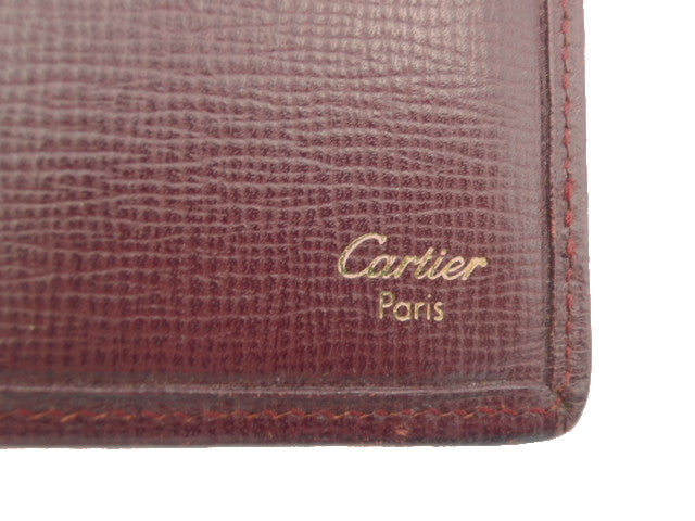 Cartier カルティエ マストドゥ カルティエ レザー 二つ折り長札入れ 中古 1