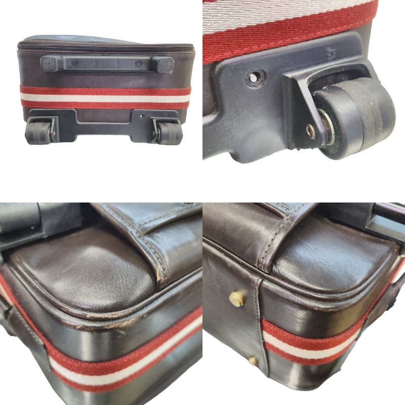 BALLY バリー レザー スーツケース ブラウン キャリーケース バッグ 旅行鞄 中古 1