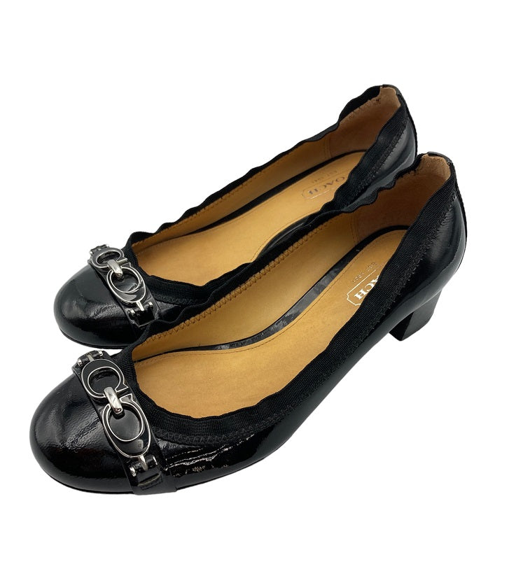 COACH コーチ シグネチャー エナメル パンプス Q1862 中古 4